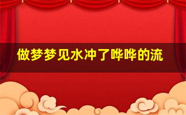 做梦梦见水冲了哗哗的流