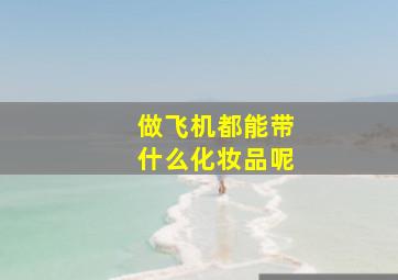 做飞机都能带什么化妆品呢