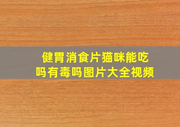 健胃消食片猫咪能吃吗有毒吗图片大全视频