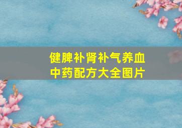 健脾补肾补气养血中药配方大全图片