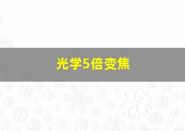 光学5倍变焦