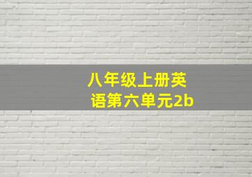 八年级上册英语第六单元2b