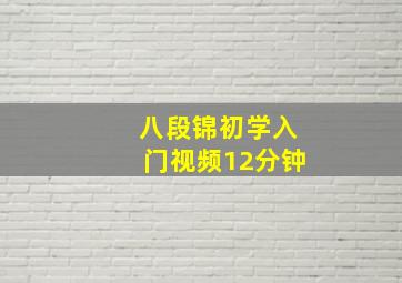 八段锦初学入门视频12分钟