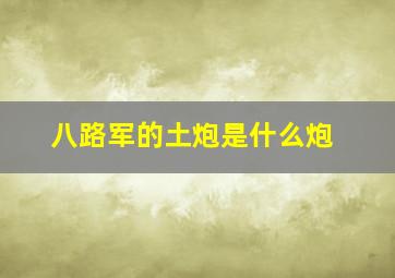 八路军的土炮是什么炮