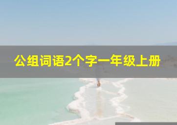 公组词语2个字一年级上册