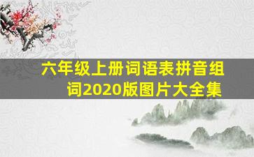 六年级上册词语表拼音组词2020版图片大全集