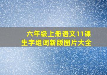 六年级上册语文11课生字组词新版图片大全