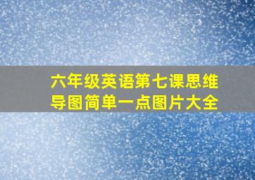 六年级英语第七课思维导图简单一点图片大全