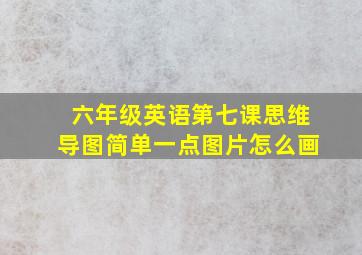 六年级英语第七课思维导图简单一点图片怎么画