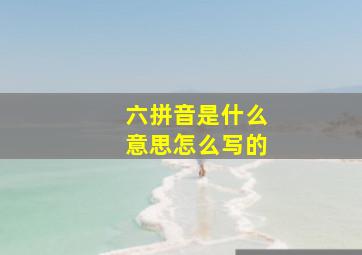 六拼音是什么意思怎么写的