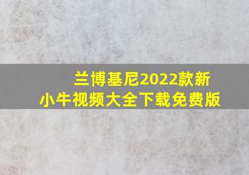 兰博基尼2022款新小牛视频大全下载免费版