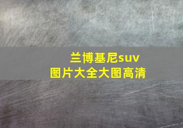 兰博基尼suv图片大全大图高清