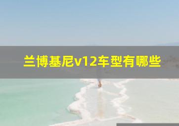 兰博基尼v12车型有哪些