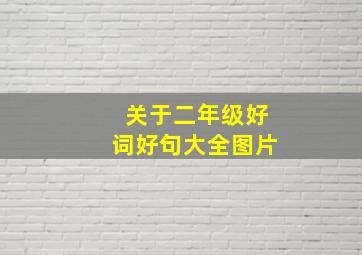 关于二年级好词好句大全图片