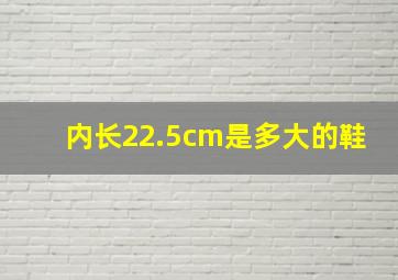 内长22.5cm是多大的鞋