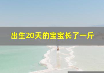 出生20天的宝宝长了一斤