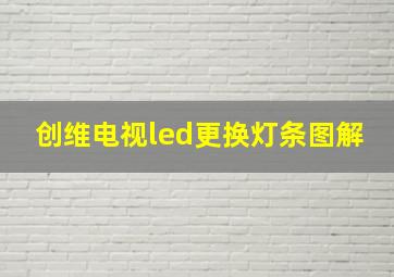 创维电视led更换灯条图解