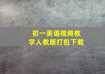 初一英语视频教学人教版打包下载