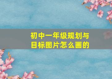 初中一年级规划与目标图片怎么画的