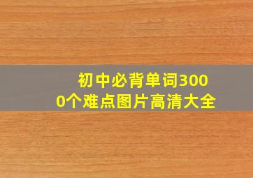 初中必背单词3000个难点图片高清大全