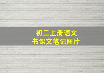 初二上册语文书课文笔记图片