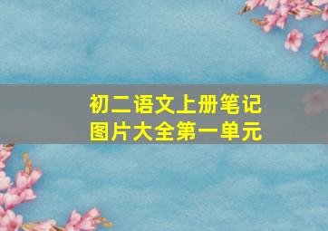 初二语文上册笔记图片大全第一单元