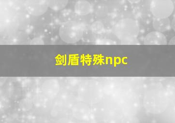 剑盾特殊npc