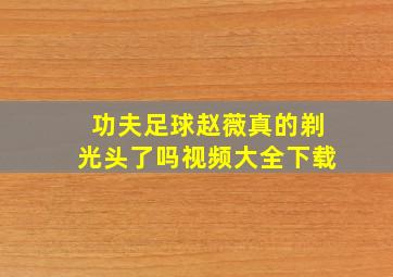 功夫足球赵薇真的剃光头了吗视频大全下载