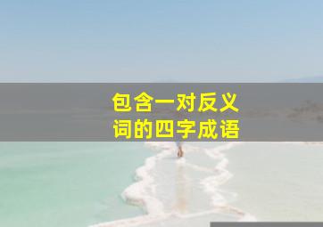 包含一对反义词的四字成语