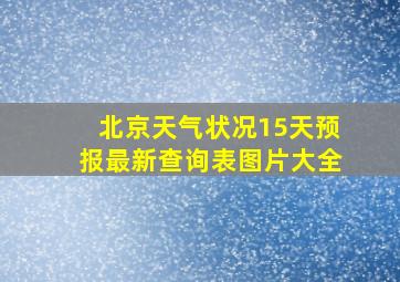 北京天气状况15天预报最新查询表图片大全