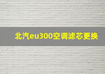 北汽eu300空调滤芯更换