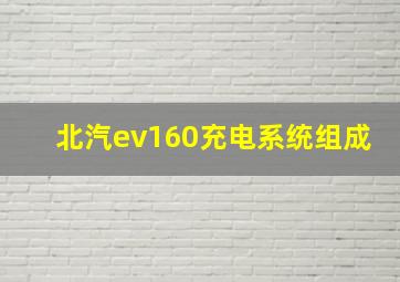 北汽ev160充电系统组成