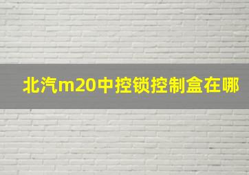 北汽m20中控锁控制盒在哪