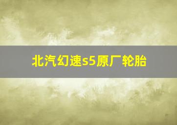 北汽幻速s5原厂轮胎