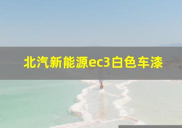 北汽新能源ec3白色车漆