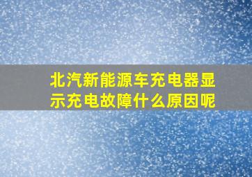 北汽新能源车充电器显示充电故障什么原因呢