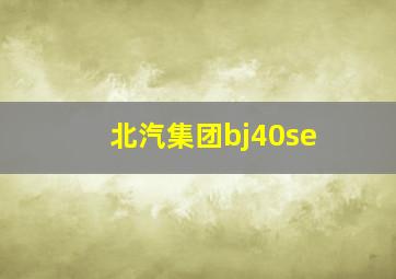 北汽集团bj40se