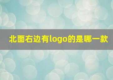 北面右边有logo的是哪一款