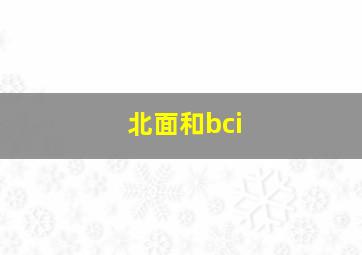 北面和bci