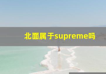 北面属于supreme吗