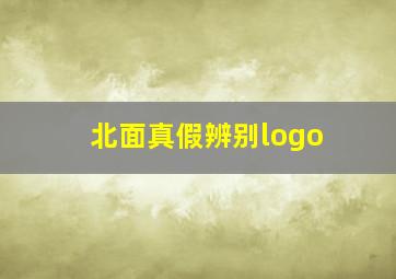 北面真假辨别logo