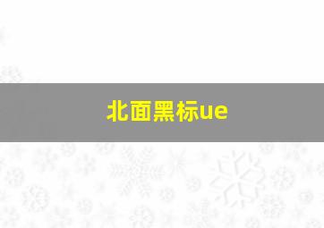 北面黑标ue