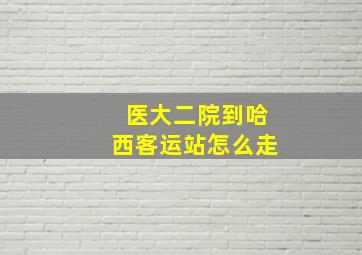 医大二院到哈西客运站怎么走