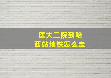 医大二院到哈西站地铁怎么走