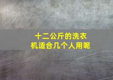 十二公斤的洗衣机适合几个人用呢