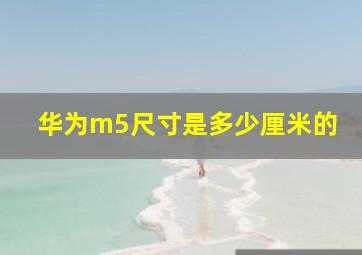 华为m5尺寸是多少厘米的