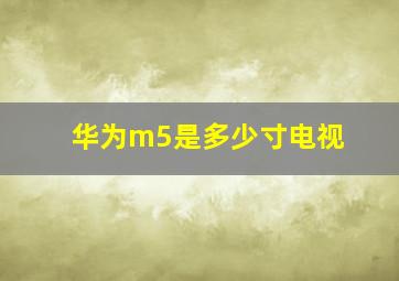 华为m5是多少寸电视