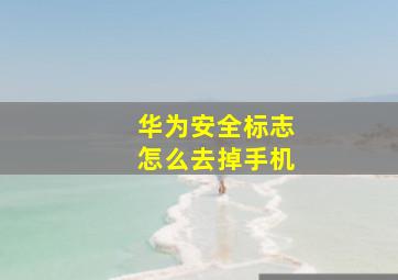 华为安全标志怎么去掉手机