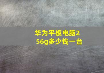 华为平板电脑256g多少钱一台