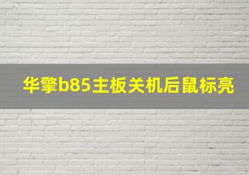 华擎b85主板关机后鼠标亮